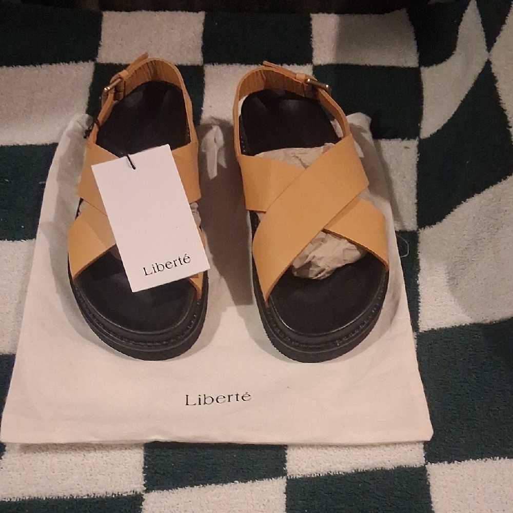Kids Sandals - Tan and Black
